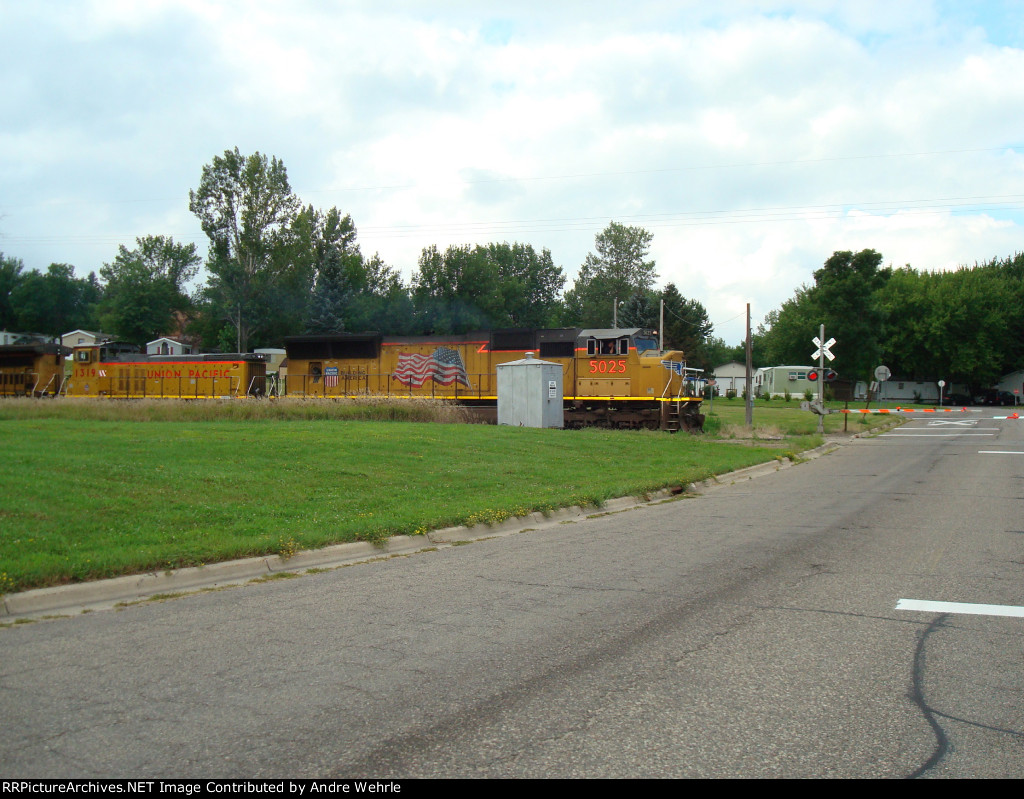 UP 5025 leads a northbound